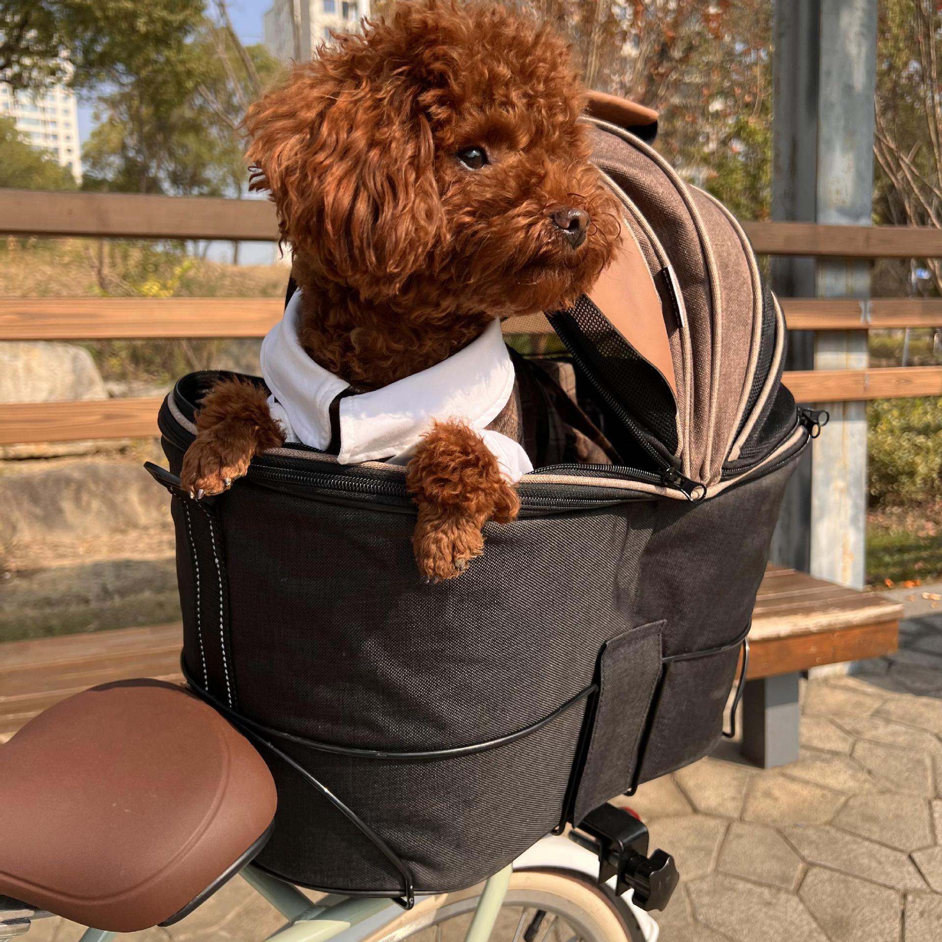Foldable Canvas Pet Rear Seat Carrier Bag: The Ideal Travel Companion for Your Pet